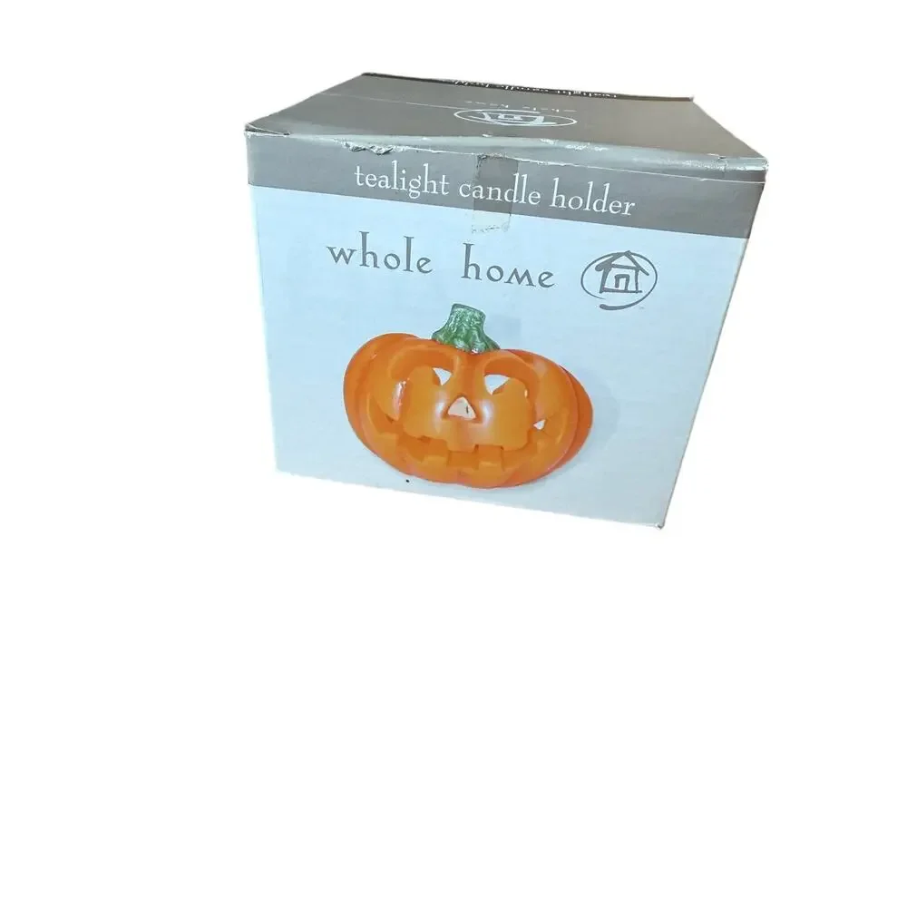 Vintage Whole Home Tea light‎ cancle holder pumpkin